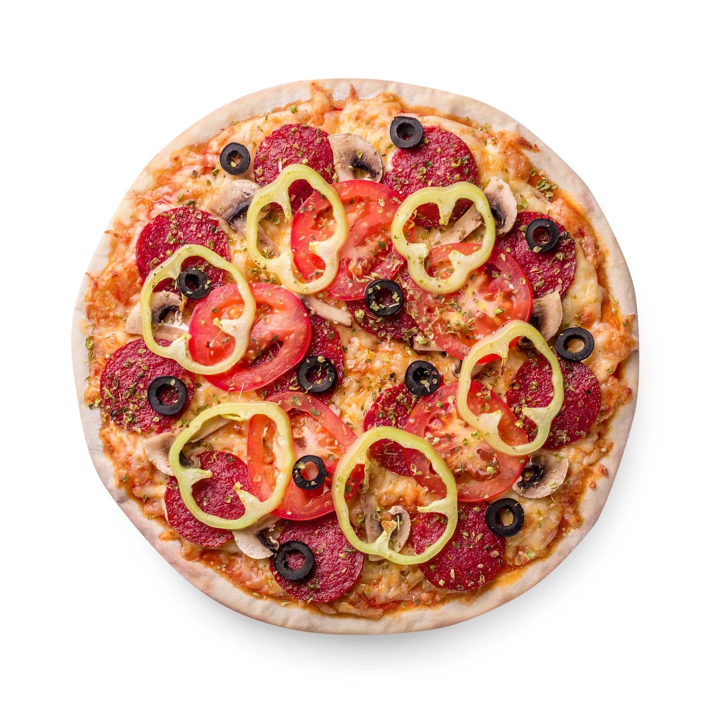 Brazilian Pizza with Mushroom and Pepperoni