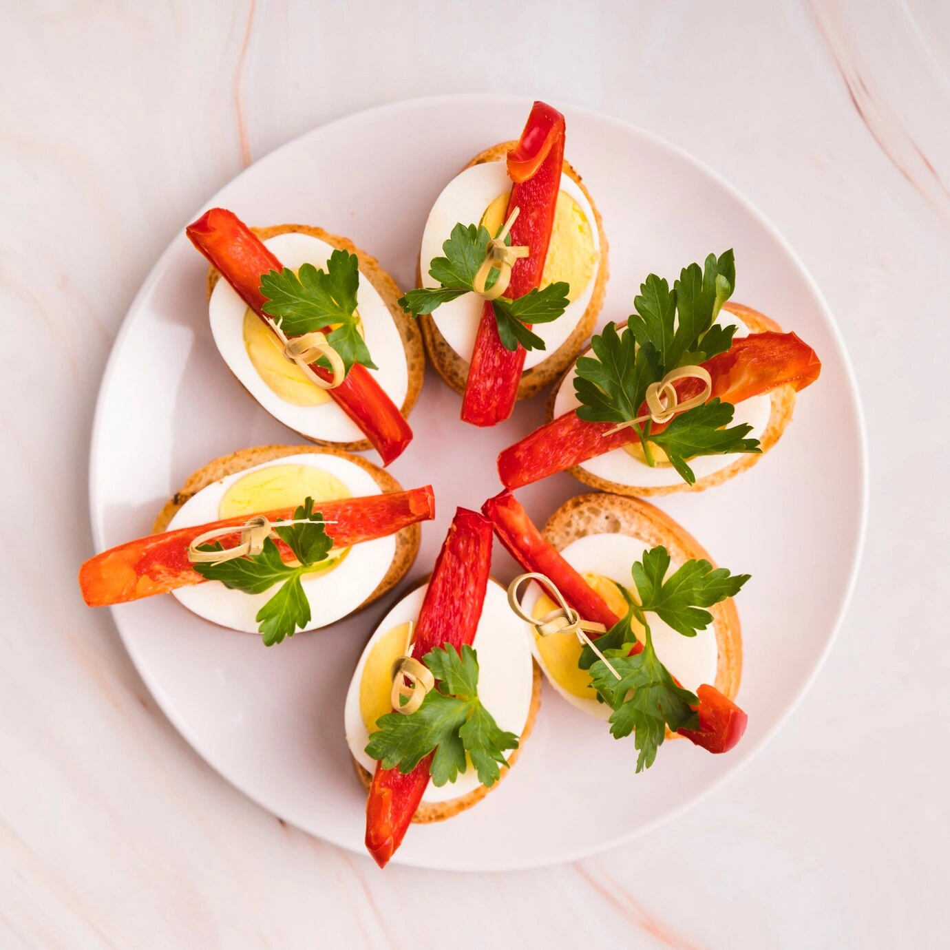Bruschetta Tomato with Egg Side Dish